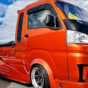 (4K)DAIHATSU HIJIE Custom K-Truck LEXUS like 翔プロデュース レクサス仕様のハイゼット カスタム軽トラ