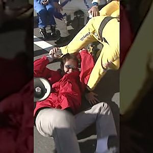 投げられ宙を舞うドリキン 【ドリフト衝撃映像 No.048】 #short