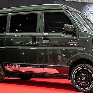 HEARTILY LSLINE SUZUKI EVERY VAN エブリイバン ワゴンルック ショートバンパー DA17V OAM2024 - 大阪オートメッセ2024
