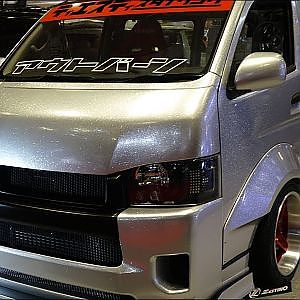 (4K)TSD Styling TOYOTA HIACE TRH-200V modified アウトバーン200系ハイエースカスタム - 大阪オートメッセ2018