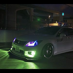 TOYOTA CROWN rendez-vous midnight Kyoto 4K - SONY FX3 24mm クラウン軍団 走行動画