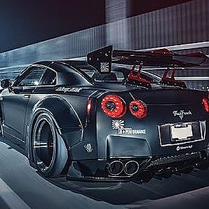 Black Beast Nissan GTR Powered by  LIBERTY WALK and FiExhaust
