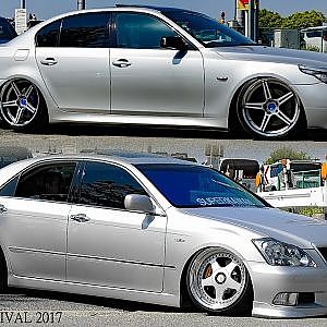 (4K)スーパーカーニバル2017・舞洲 搬出動画 - lowered cars try exiting af imp.SUPER CARNIVAL 2017