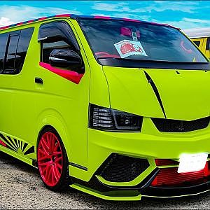 (HD)HIACE STYLE KITZ RACING HIACE modified ハイエーススタイル カスタムハイエース200系 - SBM大阪2018