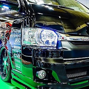 (4K)LEGANCE TOYOTA HIACE 200 bodykit 2020 レガンス 200系 ハイエース カスタム - OSAKA AUTO MESSE 2020