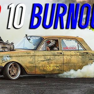 Top 10 BURNOUTS from Cleetus & Cars Indy (EPIC DRONE FOOTAGE)