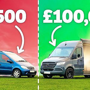 £1500 DIY Camper Vs £100,000 Luxury Camper