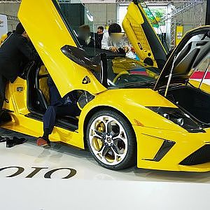 (4K)Lamborghini Murcielago LP640 Roadster ランボルギーニ ムルシエラゴ LP640 ロードスター - メガスーパーカーモーターショー2018