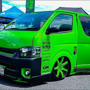 (HD)HIACE STYLE TOYOTA HIACE 200 ハイエーススタイル デモカー - SBM大阪2018