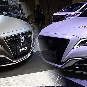 (4K)TOYOTA CROWN TRD and MODELLISTA Style 新型クラウンTRD・モデリスタ - 大阪オートメッセ2018