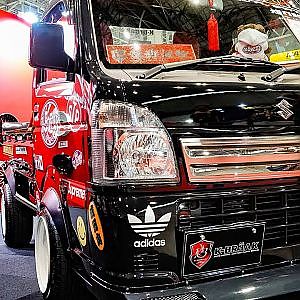 (4K)K-BREAK SUZUKI CARRY badracer modified Kブレイク バッドレーサー キャリィ - TOKYO AUTO SALON 2019