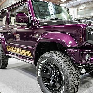 SHOWA Garage SUZUKI JIMNY SIERRA JB64W modified ジムニーシエラ カスタム - NAGOYA AUTO TREND 2021 オートトレンド2021