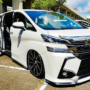 (HD)grace TOYOTA 30 VELLFIRE tuning グレイス 30系ヴェルファイア VIPワゴン - アルヴェルミーティング2018