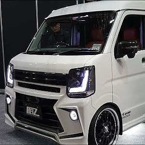 (4K)REIZ SUZUKI EVERY VAN DA17V レイズ・スズキ エブリィバンカスタム - 大阪オートメッセ2018