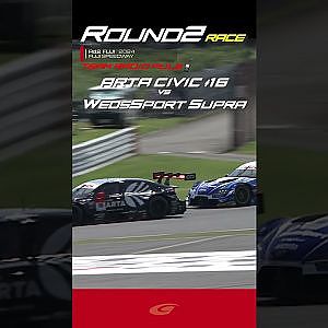 チームラジオプラス【SUPER GT Rd 2 FUJI】「シビック勢がストレートメチャクチャ速いね 」ARTA CIVIC TYPE R #16 vs WedsSport supra