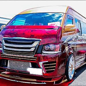 (HD)TOYOTA 200HIACE bodypaint custom 200系ハイエースカスタム・ボディペイント - SBM大阪2018
