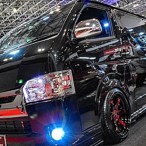 (4K)舞杏 トヨタ 200系 ハイエースカスタム 和 京友禅 BUAN TOYOTA HIACE WA Custom - 東京オートサロン2020