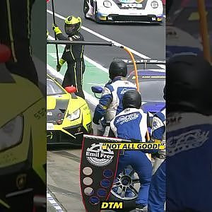 UNSAFE RELEASE! | The DTM pit lane can get chaotic when it starts to drizzle | DTM 2023