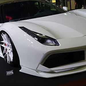 (4K)NIZO-LOW Ferrari 488 GTB フェラーリ488カスタム - 大阪オートメッセ2018