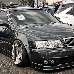 NISSAN Y33 CIMA hellaflush shakotan 33シーマ ローダウン - ドレフェス関西2022