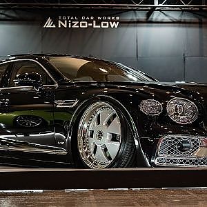 NIZO LOW BENTLEY FLYING SPUR W12 VIPSTYLE ニゾロー ベントレー フライングスパー W12 カスタム - OAM2023 大阪オートメッセ2023
