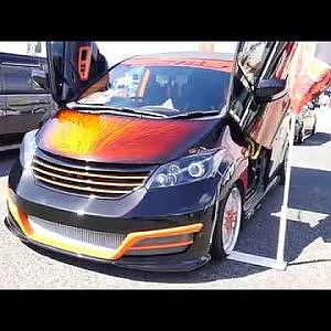 (4K)HONDA FREED modified ホンダフリードカスタム・ガルウィング - スーパーカーニバル2017
