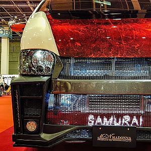 (4K)SAMURAI TOYOTA 200 HIACE custom 侍 200系ハイエースカスタム - OSAKA MOTOR SHOW 2019