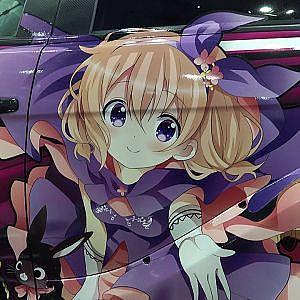 (HD)ITASHA ANIME CAR MITSUBISHI LANCER EVOLUTION X 痛車・ご注文はうさぎですか ランエボX - TOKYO AUTO SALON 2019