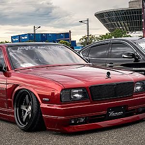 T-DEMAND NISSAN Y32 CIMA Slammed Static Car 32シーマ 極低 - ドレフェス関西2022