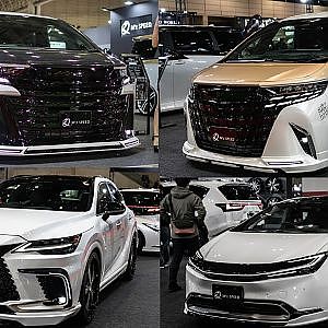 M'z SPEED booth TOKYO AUTO SALON ALPHARD VELLFIRE LEXUS RX LX TAS2024 - エムズスピード ブース 東京オートサロン2024