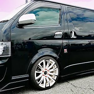 (4K)GARAGE Z1 TOYOTA 200 HIACE custom โตโยต้า ไฮเอซ รุ่นที่ 5 ガレージZ1 カスタムハイエース- SBM大阪2018