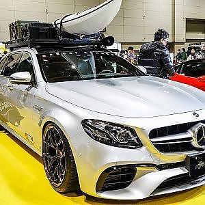 (4K)MERCEDES BENZ E63 modified メルセデスベンツ Eクラス ステーションワゴン - NAGOYA AUTO TREND 2020
