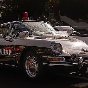 世界に一台だけ現存するポルシェ912高速パトカー - 昭和レトロカー万博2024