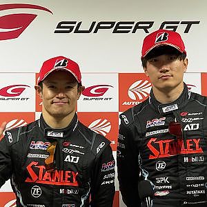 【SUPER GT Rd.2 FUJI 決勝】GT500 2位インタビュー #100 STANLEY NSX-GT 山本 尚貴/牧野 任祐