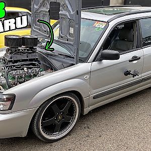 LS1 powered Forester gets KICKED OFF track!