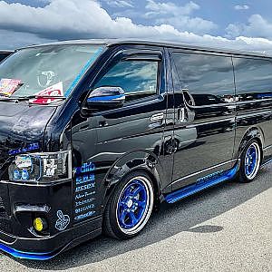 HIACE CRS bodykit SBM Osaka2021 - SBM大阪2021 ハイエース カスタム カナード フルエアロ