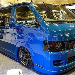 (4K)AMEND TOYOTA 200 HIACE VAN DX 200系ハイエースバンDX カスタム - OSAKA AUTO MESSE 2019