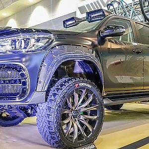 (4K)ヴァルド ハイラックス カスタム WALD HILUX bodykit BLACK BISON EDITION 2020 - 大阪オートメッセ2020