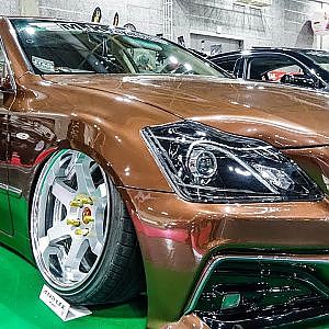 (4K)MK base TOYOTA CROWN modified VIPCAR クラウン カスタム スピンドルグリル - OSAKA AUTO MESSE 2020
