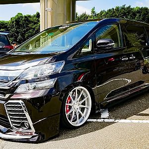 (HD)JENOVA Face Swaps TOYOTA 20 VELLFIRE to 30 ジェノヴァ 顔面移植・20系から30系にフェイスリフト ヴェルファイア - アルヴェルミーティング2018