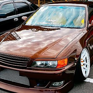 (4K)TOYOTA CHASER X100 custom チェイサーカスタム VIPカー - LOWFEST 2018