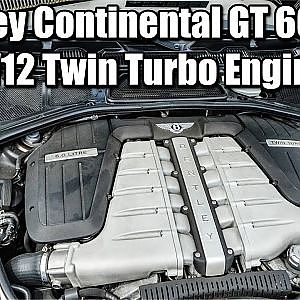 Bentley Continental GT 6000cc W12 TwinTurbo Engine and exhaust sound - ベントレー コンチネンタル GT エンジン マフラー排気音