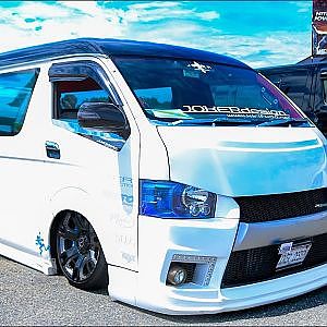 (HD)JOCKER DESIGN HIACE VIPSTYLE CUSTOM ジョーカーデザイン デモカー：ハイエースカスタム - SBM大阪2018