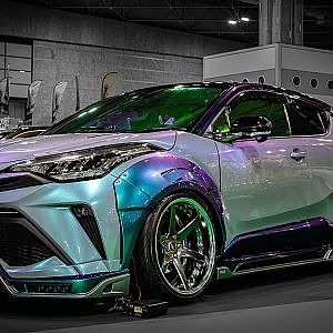 Total Car Produce Voyage CHR RB改 Lambo door / LD オリジナルマジョーラフレーク OAM2024 - 大阪オートメッセ2024