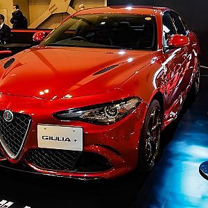 (HD)ALFA ROMEO GIULIA QUADRIFOGLIO アルファロメオ・ジュリア クアドリフォリオ - 名古屋モーターショー2017