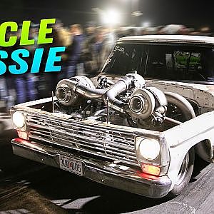 Old Ford Pickup with MASSIVE Twin Turbo Big Block setup (Uncle Jessie)