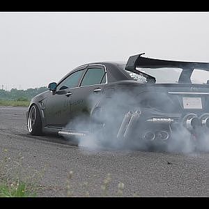 ASMR Exhaust Japanese Car Sound - VIPSTYLE JDM DRIFT 4x4 CIRCUIT