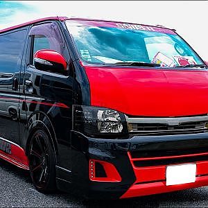 (HD)SNIPER TOYOTA 200 HIACE black modified トヨタ200系ハイエースカスタム - SBM大阪2018