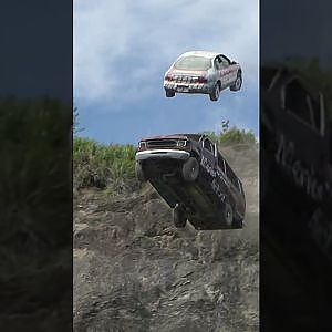 Launching cars off the side of a MOUNTAIN