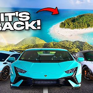 Tropical Island Supercar racing! Rare exotics half mile racing!